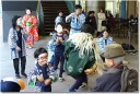下恩田囃子保存会の獅子舞の写真