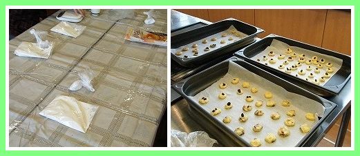 �N�b�L�[���n�̏����Ɛ��n��V�ɕ��ׂ��ʐ^